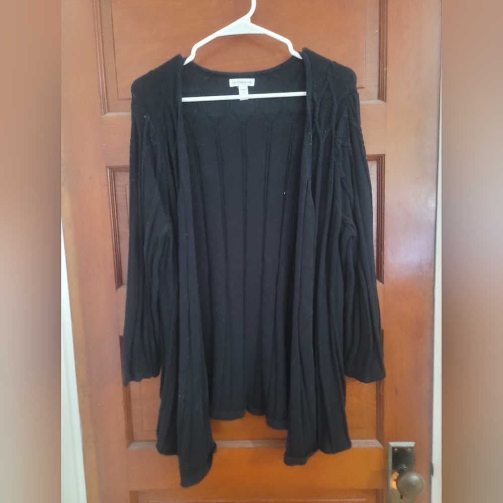 2X Croft & Barrow Black Cardigan